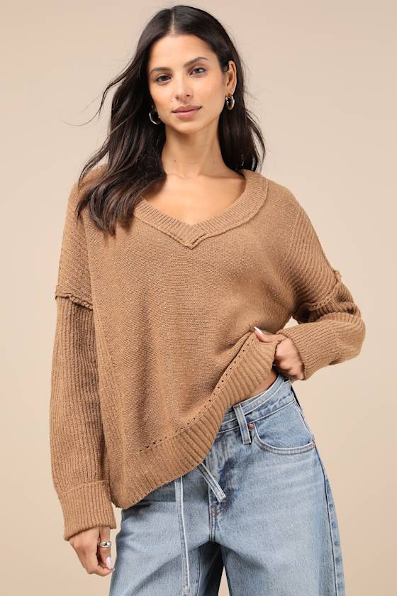 Lulus Notably Toasty Brown Sweater In Brown