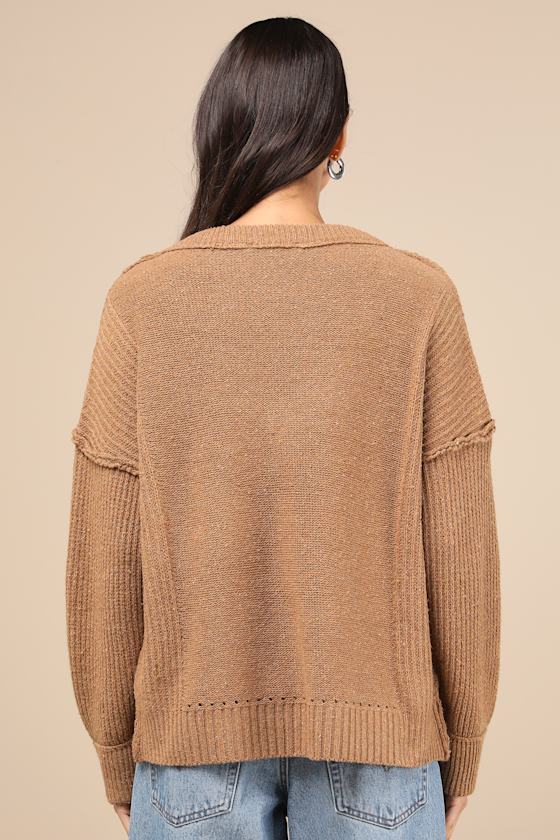 Lulus Notably Toasty Brown Sweater In Brown