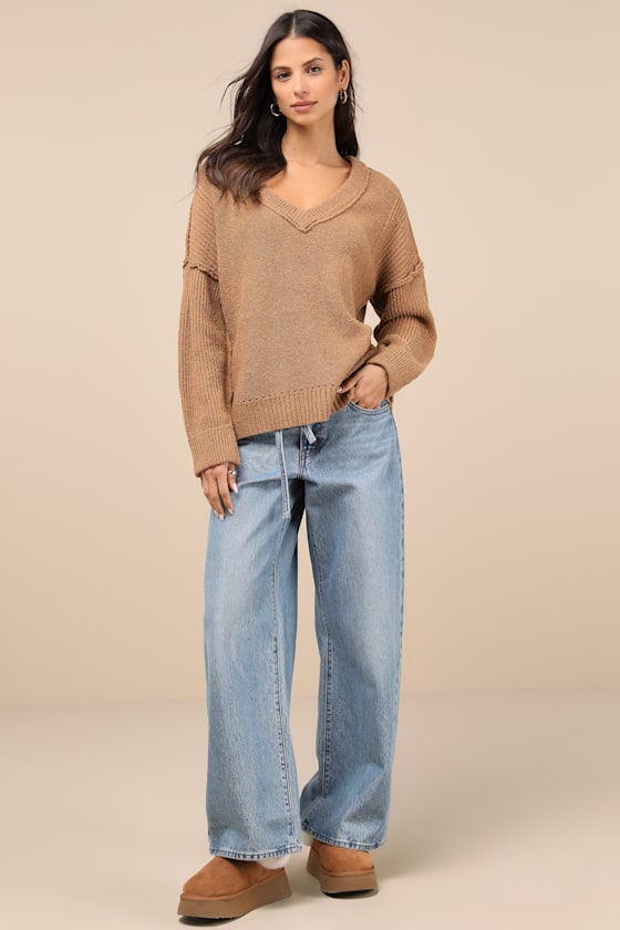 Lulus Notably Toasty Brown Sweater In Brown