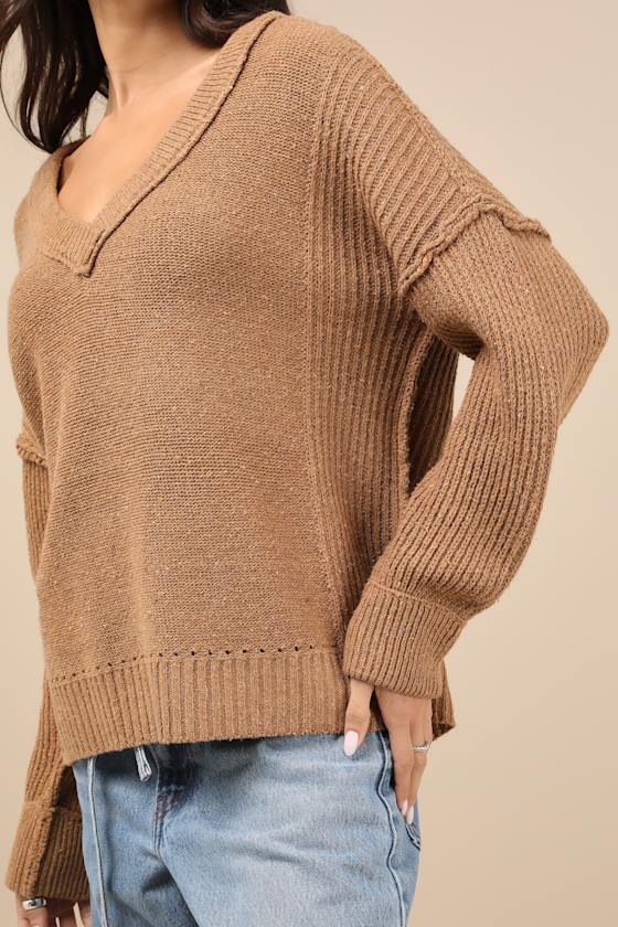Lulus Notably Toasty Brown Sweater In Brown