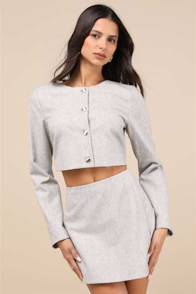 lulus light grey dress Lucy Gray Tunic Dress S main image 0