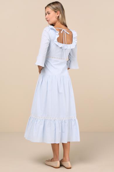 sachin and babi light blue dress Casual Midi Dresses main image 1