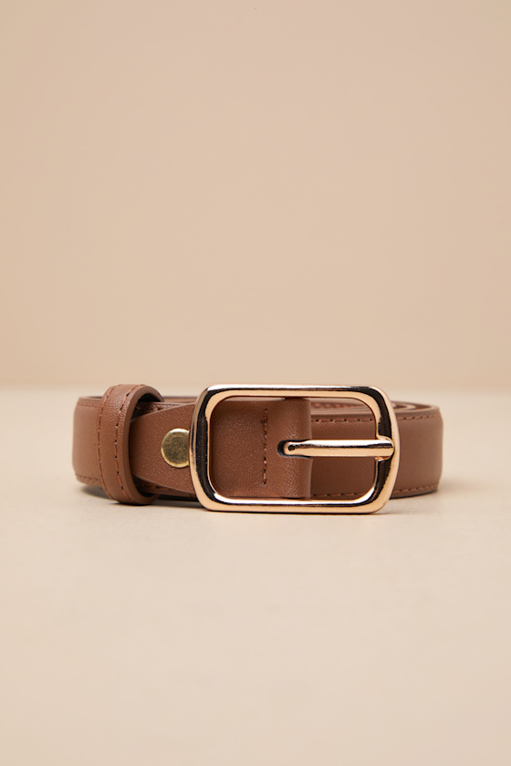 Shop Lulus Coveted Necessity Brown Leather Belt