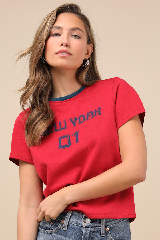Shop Motel Sakha Adrenaline Red Graphic Tee