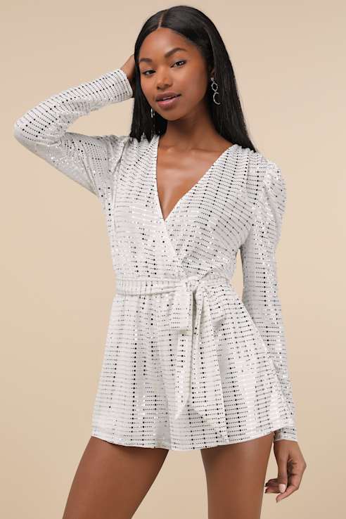 Classic White Sleeveless Button-Front Romper