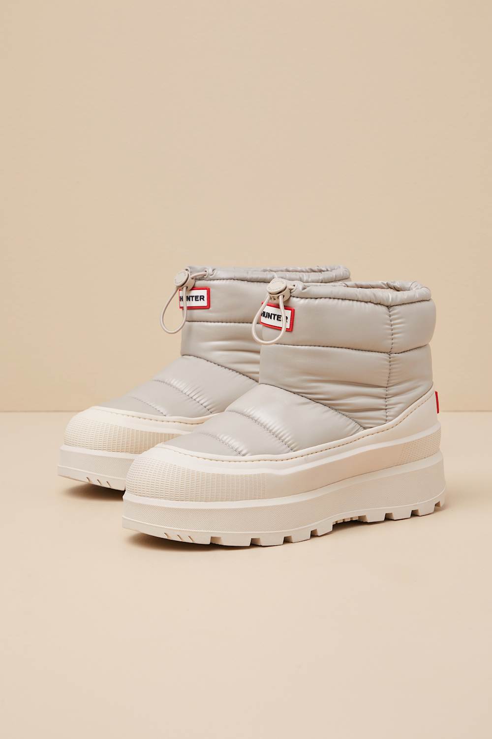 Amble Light Natural Waterproof Puffer Booties