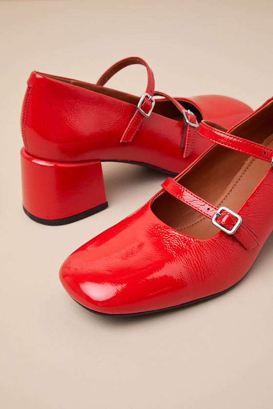 Vagabond Shoemakers Vagabond Vivian Mary Jane Heels In Red