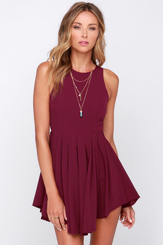 Chic Burgundy Romper - Sleeveless Romper - $49.00 - Lulus