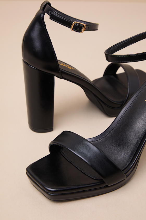 Lulus Guesty Black Velvet Lace-up High Heel Sandal Heels In Black
