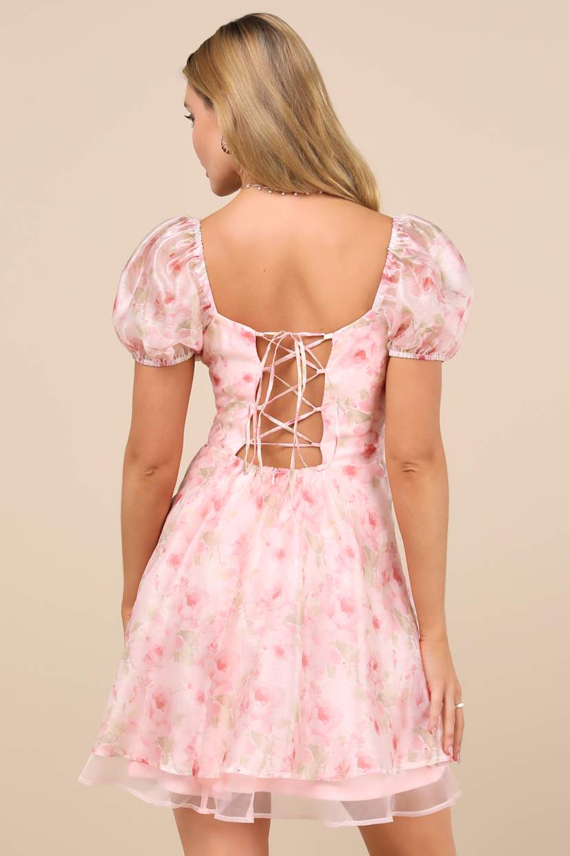 strapless open back dress Mini Dress Alyson