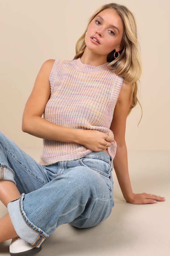 Lulus Stylish Perfection Beige Ribbed Knit Sweater Top