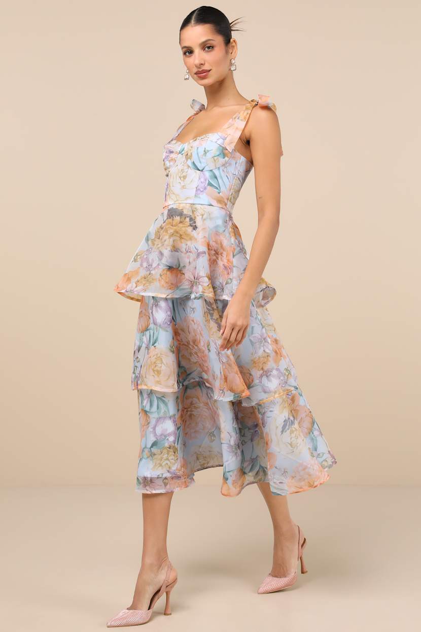 floral button midi dress Hazel Blues®