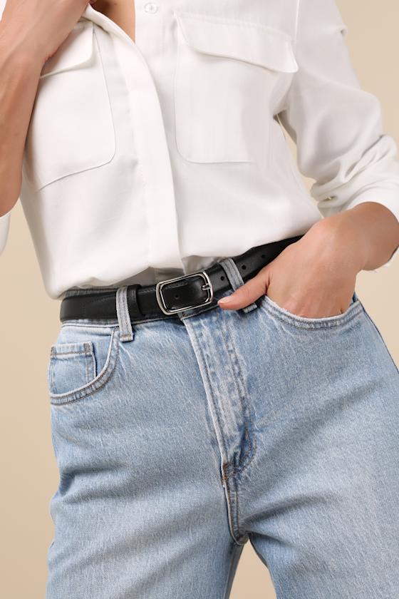 Shop Lulus Coveted Necessity Black Leather Belt