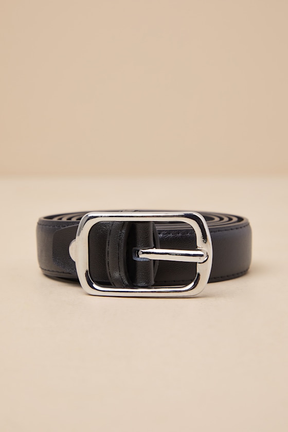 Shop Lulus Coveted Necessity Black Leather Belt