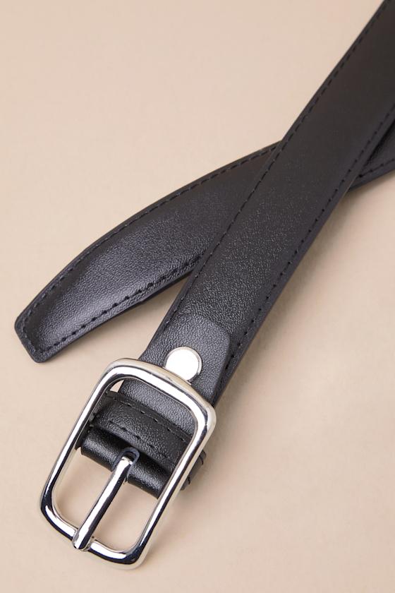 Shop Lulus Coveted Necessity Black Leather Belt