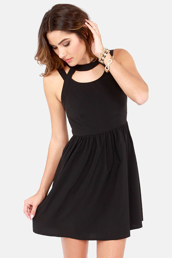 Cute Black Dress - Cutout Dress - Backless Dress - $42.00
