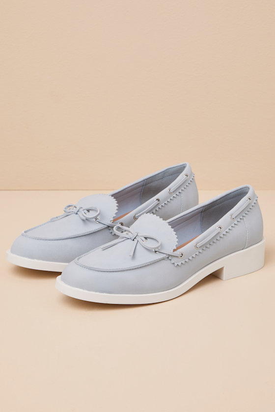 Dolce Vita Lagoon Blue Boat Shoe Loafers In Blue