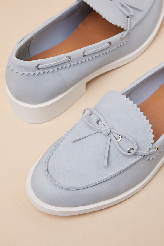 Dolce Vita Lagoon Blue Boat Shoe Loafers In Blue