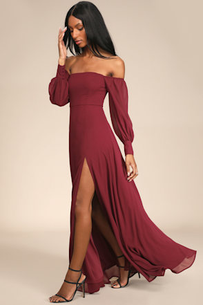 noda maxi dress burgundy BURGUNDY SMOCKED LACE MAXI DRESS | CULT MIA