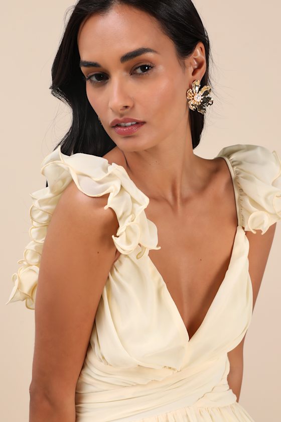 Shop Lulus Sincere Shine Gold Flower Statement Earrings