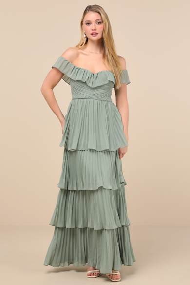 Off the Shoulder Bridesmaid Dresses