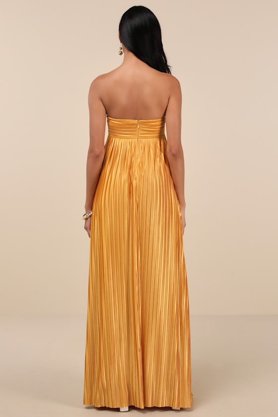 642 Set Yellow luminous dress, Versatile dress