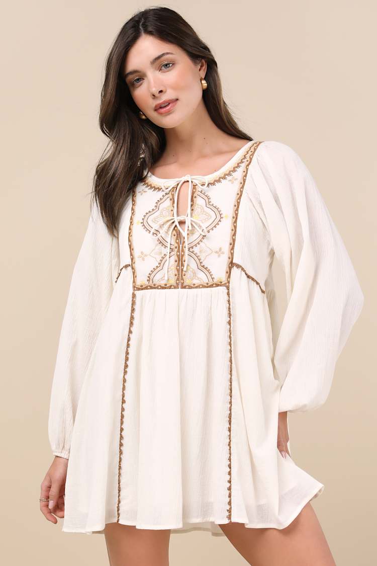 sachin and babi light blue dress Embroidered Dress with big Balloon Sleeves and stylized neck – Samant  Chauhan