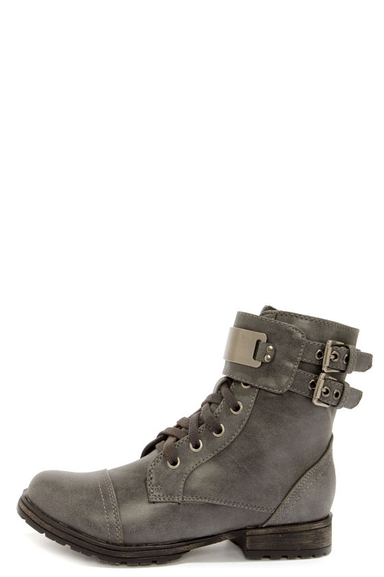 silver combat boots womens