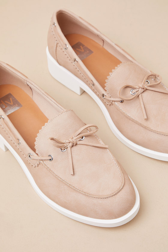 Dolce Vita Lagoon Camel Boat Shoe Loafers In Brown