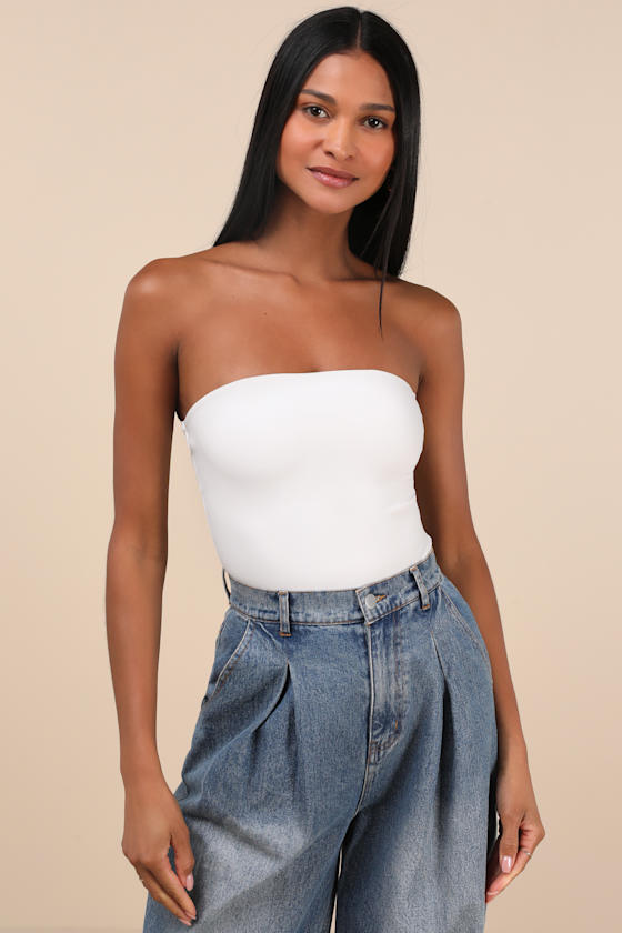 Effortless Concept Ivory Strapless Bodysuit 2