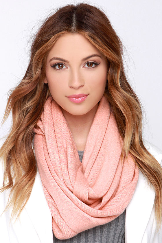 Cute Blush Scarf - Infinity Scarf - Knit Scarf - Pink Scarf - $15.00 ...