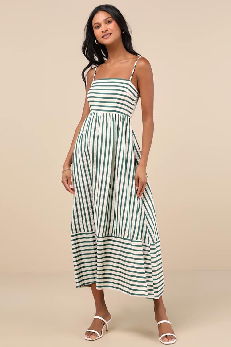 slim fit dress slacks Green And Cream Marble Print Strap Detail Asymmetric Cut Out Midi Dres – AX  Paris main image 1