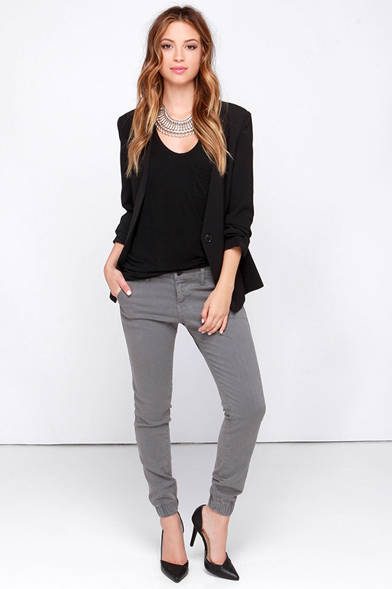 Cute Grey Jeans - Skinny Jeans - Ankle Jeans - Jogger Pant - $69.00 - Lulus