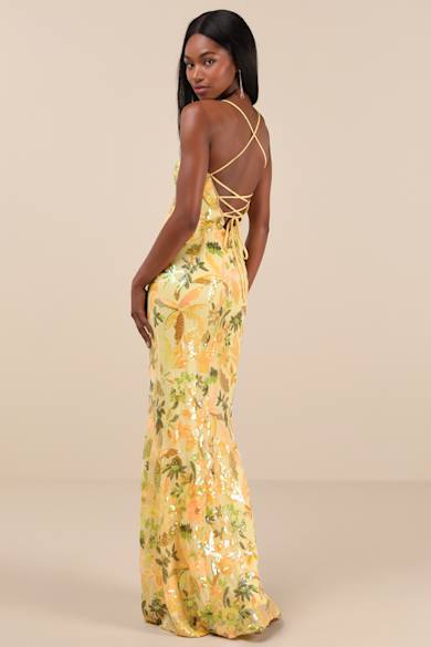 princess polly baby blue dress Yellow Maxi Dresses