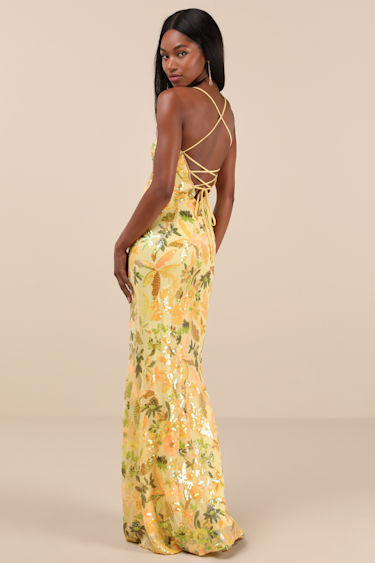 Maxi Dress Yellow Lace Up Dress Maxi Dress Yellow Lace Dress Lulus Lulus In  Love Forever