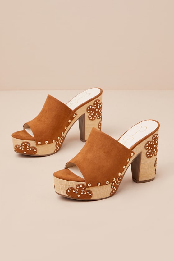 Shelbie Tuscan Tan Suede Platform Wedge Sandals 1