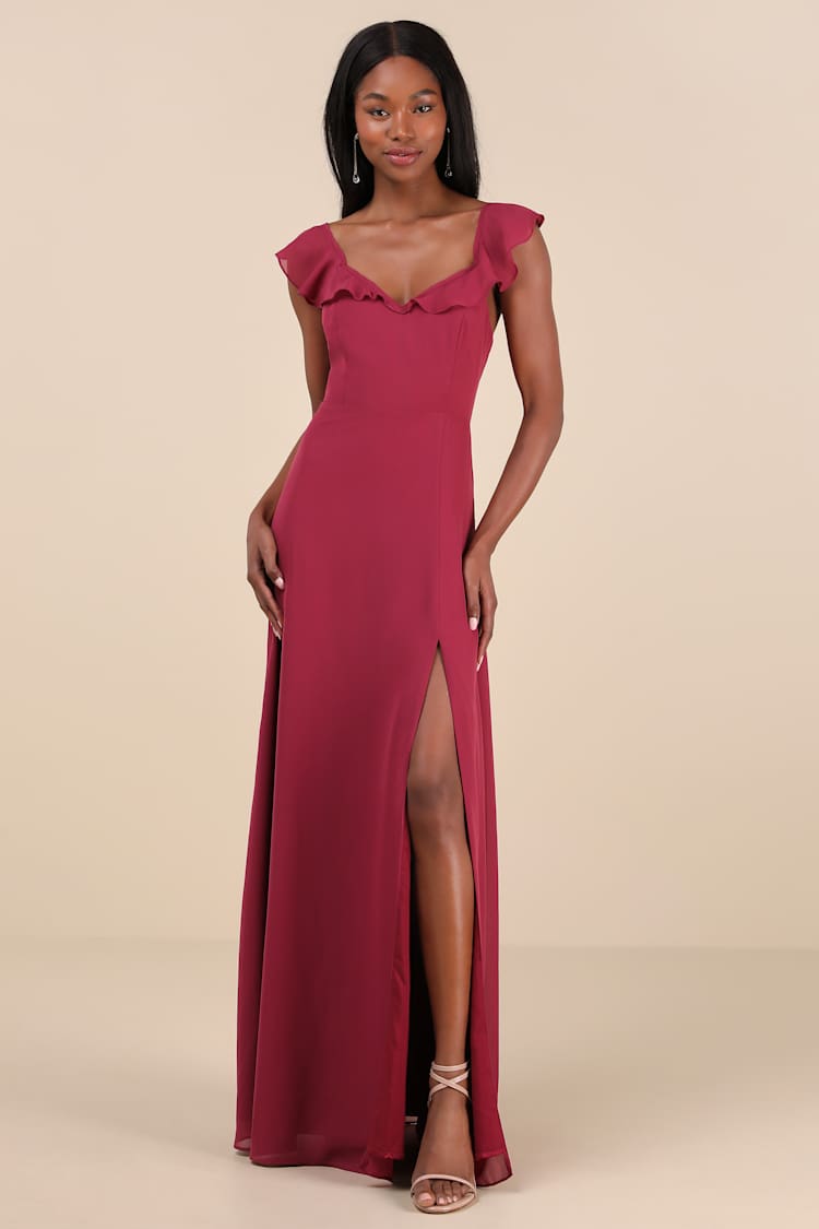 green emerald velvet dress Dark Pink Dress with Deep Back Neckline