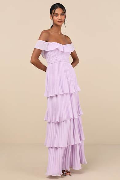 Lilac & Lavender Bridesmaid Dresses