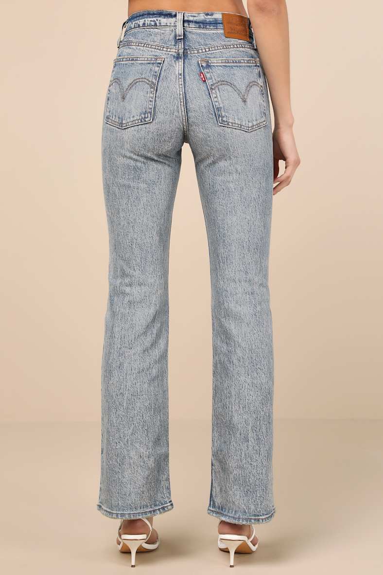 Ribcage Light Wash Wide-Leg Denim Jeans