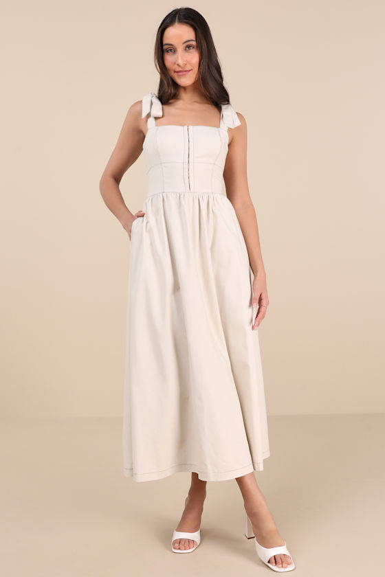 【新品タグ付】Combined Strap Dress 新品タグ付Combined Strap Dress / Cream
