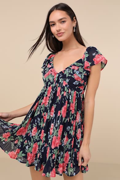 Jaliyah White Collared Button-Front Mini Dress