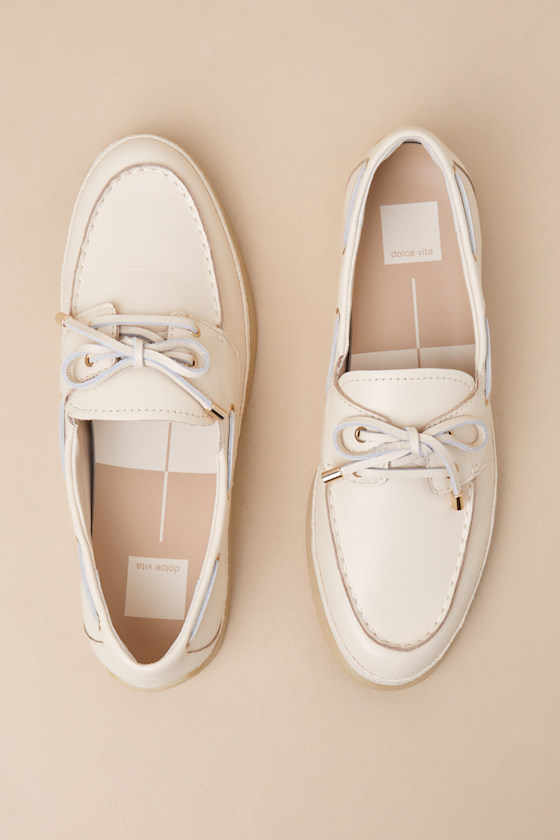 Dolce Vita Doris Boat Shoe In White