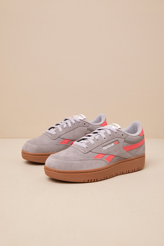 Club C Double Revenge Gritty Grey Suede Leather Sneakers 2