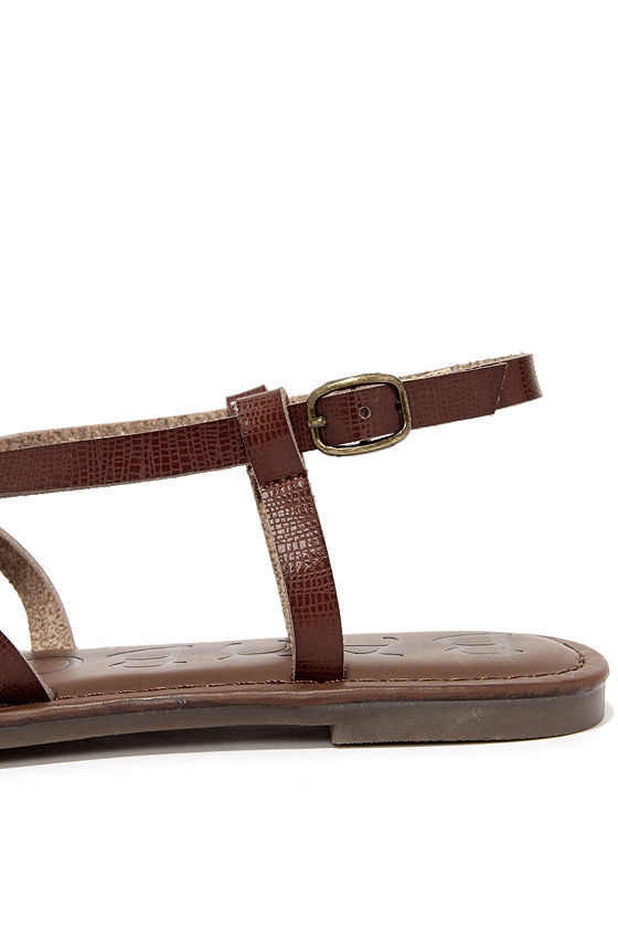 cheap cute brown sandals
