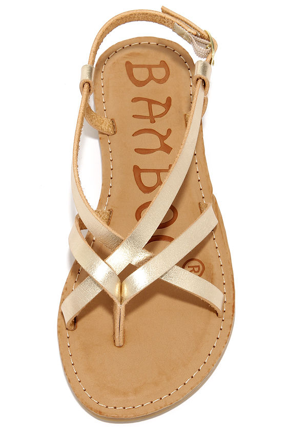 Luluâs Gold Flat Sandals ï¸ Luluâs super cute and popular Gold flat sandals. Reviewed to be very 