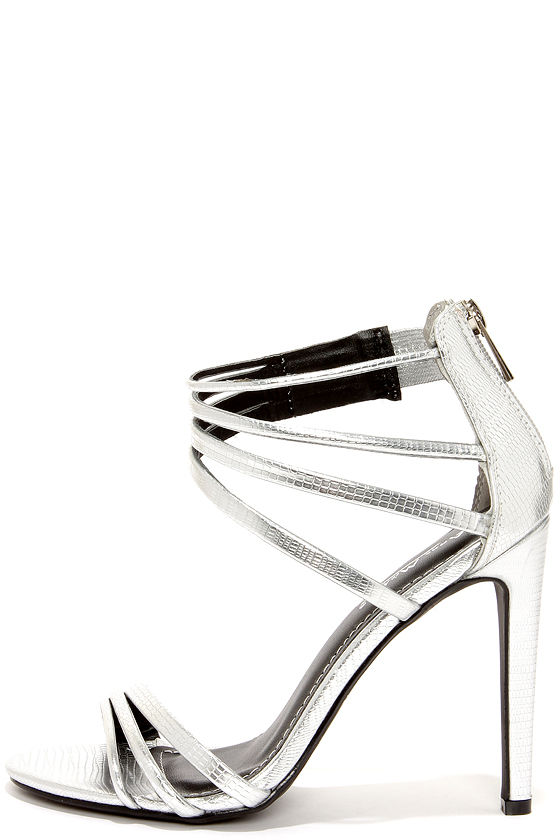 beautiful silver sandals