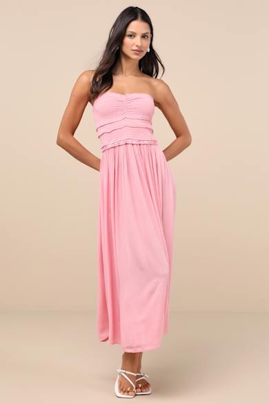 strapless open back dress MQTIME