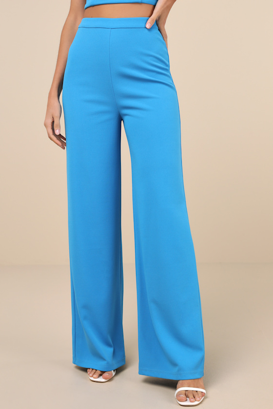 Lulus Enticing Endeavor Bright Blue Two-piece Jumpsuit In Blue