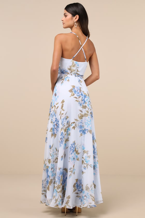 IDK7683: LIGHT BLUE/DARK BLUE FLORAL 2