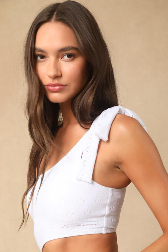 Lulus Darielle White Eyelet Embroidered Cutout One-piece In White